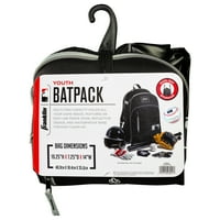 Franklin Sports MLB Batpack torba - Baseball, softball i torba za mlade - crno siva torba -