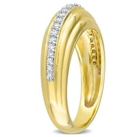 Miabella Ženska karat T.W. Dijamantni 14KT žuto zlato diplomirani prsten