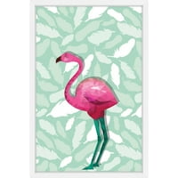Marmont Hill Fuksija Flamingo uokvirena tiskana slika