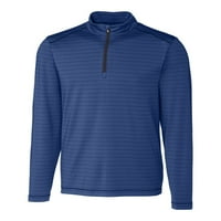 Cutter & Buck muški dugi rukav Holman Stripe Performance Half Zip Overknit