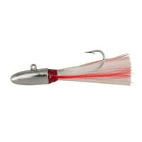 Bomber Nylure Jig- Oz Chr WHT - Boja, kromirana bijela crvena