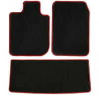 Chevrolet Equino crni s crvenim ivice tepiha prostirke podne prostirke, prilagođeni prikladni za ,, - vozač, putnički