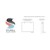 Stupell Industries nogometaš Sažetak uzorka Grafička umjetnost bijela uokvirena umjetnička print zidna umjetnost,