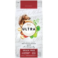 Ultra zrna bez odraslih suha hrana za pse govedina, krumpir i špinat recept s naznakom peršina, lb.
