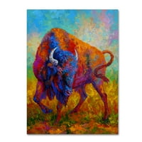 Zaštitni znak likovna umjetnost 'Bison Bull 1' platno umjetnost Marion Rose