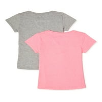 Ratovi zvijezda Grafičke majice za djevojčice, 2-pak, veličine 4-16