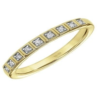 Keepsake Carat T.W. Dijamantski obljetnički prsten u 18k žutom zlatu preko srebra sterlinga