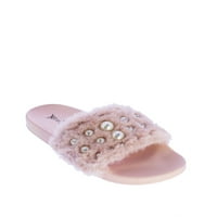 Sandale od paperja-fau ružičaste boje