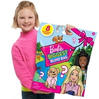 Barbie najveća slijepa torba, iznenađenja uključuju punjene životinje, figure i traku za glavu, poklon za djecu,