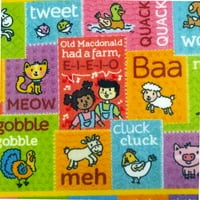 Cubs Playtime Collection ABC Alphabet sa starim McDonald's Animals Edukativno učenje polipropilenske djece i djece