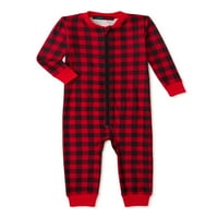 Derek srce gnomi praznični podudarni obiteljski božićni pidžama dojenčad unise rod neutralno onesie spavača, veličina
