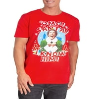 Elf znam grafičke majice s kratkim rukavima Djeda Mraza, do veličine 2xl