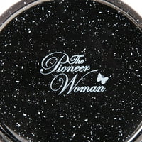 Pioneer Woman Vintage Speckle & Cant Iron 10-komadić set za ormarić za ormarić, crni