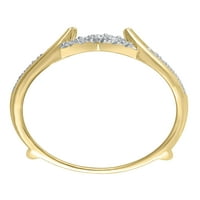 Carat T.W. Brilliance Fine Nakit Diamond EnhinCers prsten u 10kt žutom zlatu, veličina 9