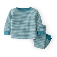 Mala planeta Carterove bebe i mališani dječaci Snug Fit Organic Dugi rukav pidžame, 2PC, 2T-5T
