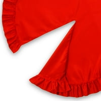 Nacionalna kompanija s crvenim poliesterom božićnog drvca suknja, 54.0 54.0 0.75