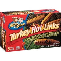 Moo & Oink Hot Turkey Links, Oz, grof