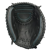 Easton Youth Black Pearl FastPitch Series 33in Catcher Softball Mitt Black Aqua