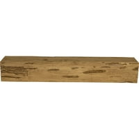 8 H 10 d 60 W Pecky Cypress Fau Wood Kamin Mantel, Zlatni hrast
