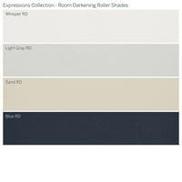Zbirka prilagođenih izraza, bežična soba za potamnjenje valjka, svijetlo siva, 7 8 Širina 72 Duljina