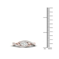 3 4CT TDW Diamond 14K Rose Gold Promise Ring
