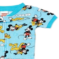 Mickey Mouse Toddler Boys's Cotton pleteni deka Sleeper Padžama, 1 komad, veličine 2T-4T