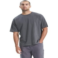 Nema granica muških i velikih muških grafičkih i čvrstih majica, 2-pak, veličine xs-5xl