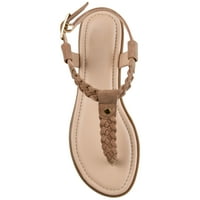 Tvrtka Brinli. Ženske pletene sandale s t-remenom
