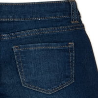 Traper kratke hlače s namotanim manšetama za djevojčice u veličinama 5 I Plus
