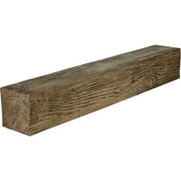Ekena Millwork 8 H 10 d 72 W s pijeskom na drvenu kamin Mantel, prirodni mahagoni