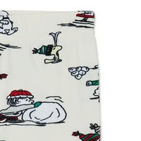 Kikiriki Snoopy božićni odmor dječaci i djevojčice Unise Fleece set, 2-komad, veličine 12m-5t