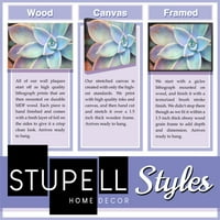 Stupell Industries Vintage Purple Boemska cvjetna ilustracija siva uokvirena Daphne Polselli