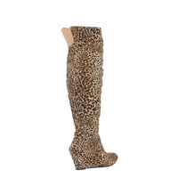 Preko koljena ženske čizme u leopardu