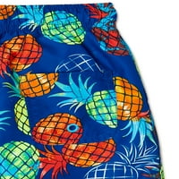 Wonder Nation Boys Ananas svakodnevno plivanje kratkih hlača, veličine 4- & Husky