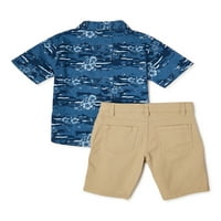 English Laundry Boys Tropska majica i kratke hlače s kratkim rukavima, dvodijelni set, veličine 4-12