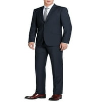 Muški vitki fit dvodijelni odijelo s jednim grudima gumbi Blazer jakna i ravne hlače odijelo za muškarce set za