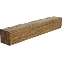 Ekena Millwork 4 H 6 D 48 W Riverwood Fau Wood Kamin Mantel, Premium Aged