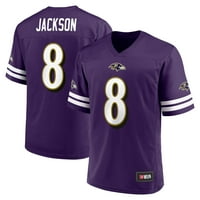 Muški fanatici markirali su Lamar Jackson Purple Baltimore Ravens replika Jersey