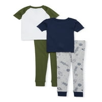 Pamučna pidžama s kratkim rukavima za dječaka u donjem dijelu tijela
