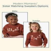 Moderni trenuci Gerber Toddler Girl koji odgovara sestrinom džemperu, veličine 2T-5T