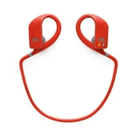 Izdržljivost uranjanja vodootporna bežična slušalica preko uha Sportske slušalice s dodatnim igračem, crvena