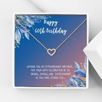 Anavia Happy 21. Birthday Pokloni od nehrđajućeg čelika Modna ogrlica za rođendan Birthlery Poklon za nju, rođendanski