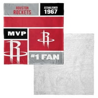 Houston Rockets NBA Colorblock Personalizirani svileni dodir Sherpa baca