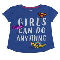 Stripovi Wonder Woman, Supergirl i Batgirl Logotip grafička majica