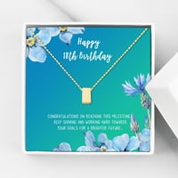 Anavia Happy 18. rođendan pokloni od nehrđajućeg čelika Modna ogrlica za rođendan Nakit za djevojku, rođendanski