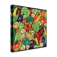 Zaštitni znak likovna umjetnost 'Veggies Collage' Canvas Art by Kimura Designs