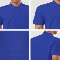 Jedinstvene ponude muške ljetne kratke rukave solidne boje golf polo majice