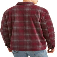 Klimatski koncepti muške jakne košulje s jaknom teške težine s oblogom šerpe, do veličine 2xl