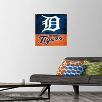 Detroit Tigers - Poster zida s logotipom s push igle, 14.725 22.375