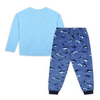 Jellifish Kids Boys Dugi rukav Raglan Top i Jogger hlače set pijama, 2-komad, veličine 4-16